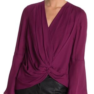 Monica Gathered Silk Blouse from Cinq a Sept